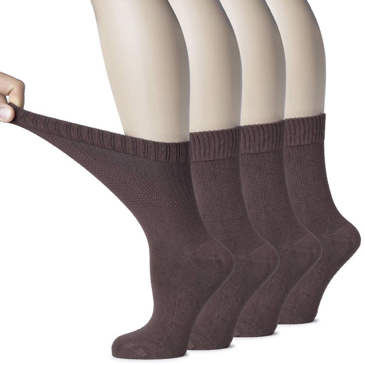Diabetiker Bambus-Socken ohne Naht für Damen – 4 Paar